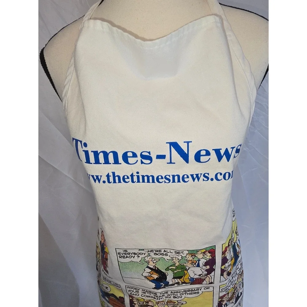 Times News Blondie Comic Strip Apron Advertising Promotional Kitchen‎ Wear